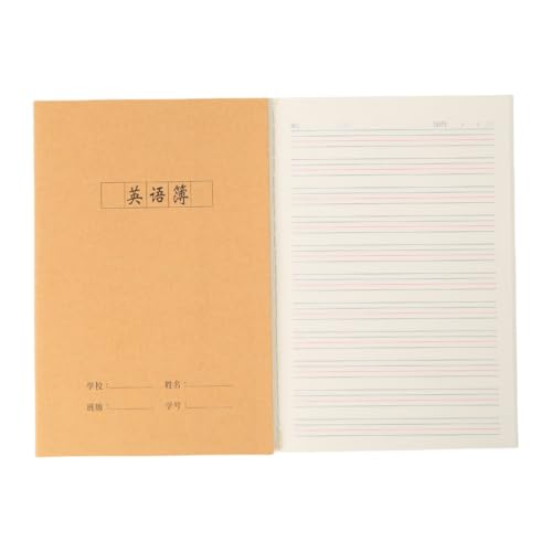 YUGSHNKFC Softcover-Notizbuch, 72 Seiten, kariert, liniert oder unliniert, Übungs-Notizblöcke für Büro, Schule, 140 x 200 mm von YUGSHNKFC