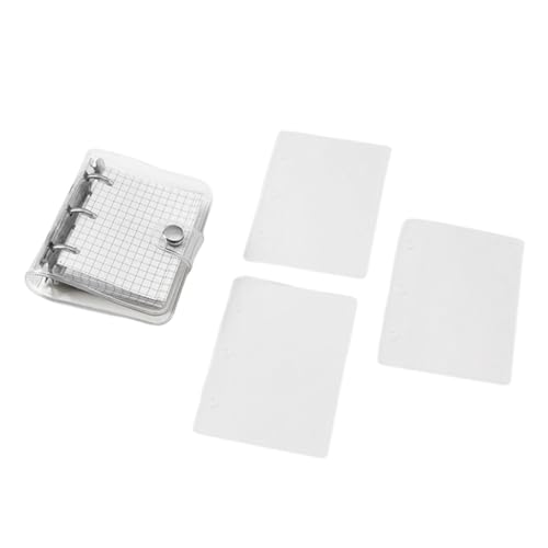 YUGSHNKFC Taschennotizbuch, 3 Ringe, Notizblöcke, Memobook, kleines Notizbuch, Planer, 80 Blatt, gerastert für die tägliche Planung von YUGSHNKFC