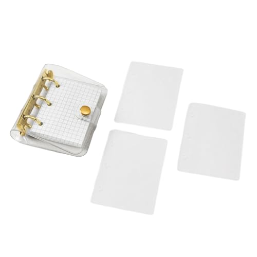 YUGSHNKFC Taschennotizbuch, 3 Ringe, Notizblöcke, Memobook, kleines Notizbuch, Planer, 80 Blatt, gerastert für die tägliche Planung YUGSHNKFC Taschennotizbuch, 3 Ringe, Notizblöcke, Memobook, kleines Notizbuch, Planer, 80 Blatt, gerastert für die tägliche Planung von YUGSHNKFC