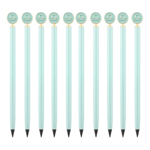 YUGSHNKFC Tintenloser Bleistift, radierbar, Metall, ewiger Stift zum Skizzieren, Kunst, Zeichnen, Schreiben, Strumpffüller, 10 Stück von YUGSHNKFC