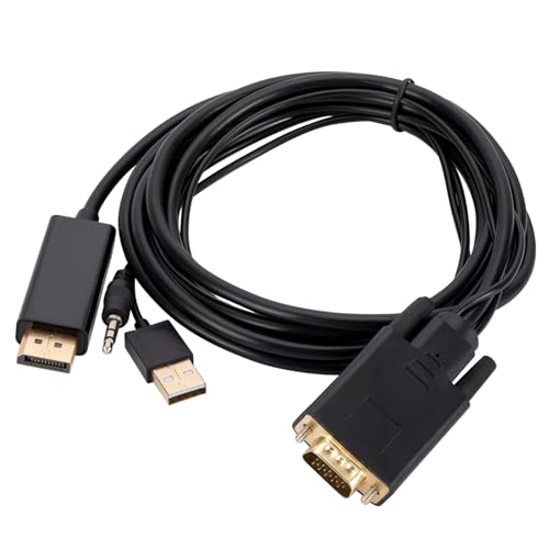 YUGSHNKFC Tragbares VGA to DisplayPort Adapterkabel Kabel VGA Analogsignal Zu DP SONGINAL Multiple Abgeschirmtes Kupferkernkabel YUGSHNKFC Tragbares VGA to DisplayPort Adapterkabel Kabel VGA Analogsignal Zu DP SONGINAL Multiple Abgeschirmtes Kupferkernkabel von YUGSHNKFC