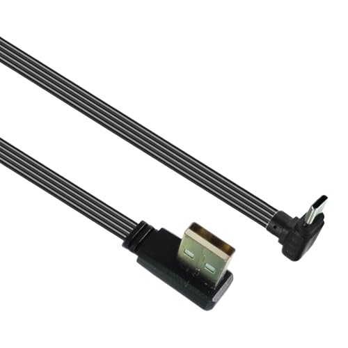 YUGSHNKFC USB 2.0 Bis Zum Typ C Kabel Mit Männlichem Flachweichdaten 90 Grad Adapter Für Den Engen Platz 480 Mbit/S Übertragungsgeschwindigkeit von YUGSHNKFC