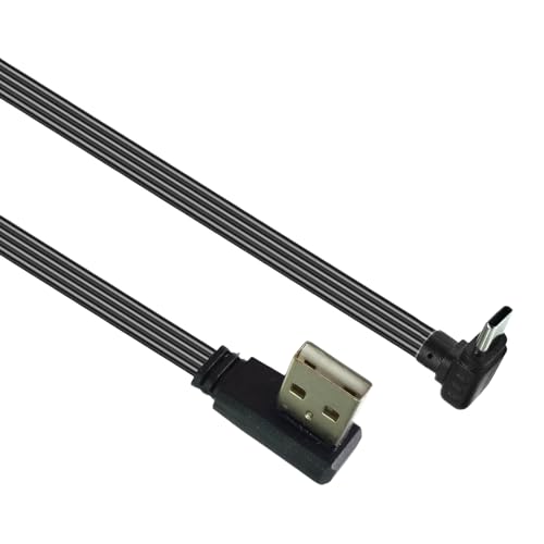 YUGSHNKFC USB 2.0 Bis Zum Typ C Kabel Mit Männlichem Flachweichdaten 90 Grad Adapter Für Den Engen Platz 480 Mbit/S Übertragungsgeschwindigkeit von YUGSHNKFC