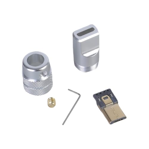 YUGSHNKFC USB-Stecker, 5-poliger Stecker, Aluminiumlegierung, Lötanschluss für 4,0 mm und 6,0 mm Kabel YUGSHNKFC USB-Stecker, 5-poliger Stecker, Aluminiumlegierung, Lötanschluss für 4,0 mm und 6,0 mm Kabel von YUGSHNKFC