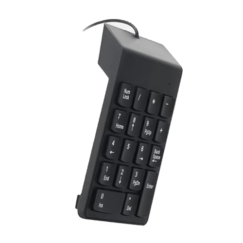 YUGSHNKFC Ziffernblock Ergonomische Tastatur Mit 18 Tasten Für Laptop PC Desktop Notebook Und Mehr Wasser Und Staubbeständigkeit von YUGSHNKFC