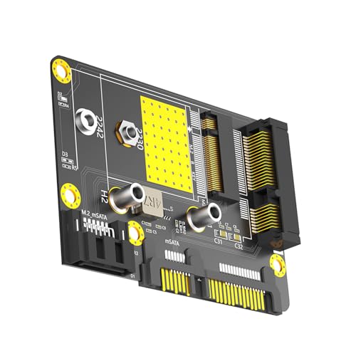 YUHANGCIYE Einfach Zu Installierender 2-in-1-MSATA/M.2-SSD Zu SATA3-Adapter M.2 NGFF A+E Key WiFi+Bluetooth Kompatible Adapterkarten Datensicherungsbenutzer YUHANGCIYE Einfach Zu Installierender 2-in-1-MSATA/M.2-SSD Zu SATA3-Adapter M.2 NGFF A+E Key WiFi+Bluetooth Kompatible Adapterkarten Datensicherungsbenutzer von YUHANGCIYE