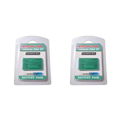 YUHANGCIYE Werkzeugset für Gameboy Advance für SP, wiederaufladbarer Li-Ionen-Akku, 3,7 V, 850 mAh, große Kapazität YUHANGCIYE Werkzeugset für Gameboy Advance für SP, wiederaufladbarer Li-Ionen-Akku, 3,7 V, 850 mAh, große Kapazität von YUHANGCIYE