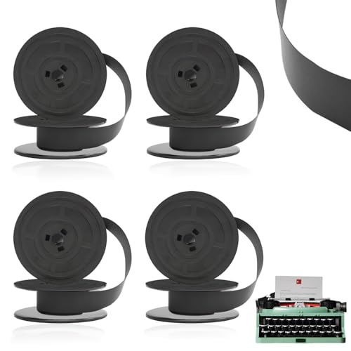 YUJUVI Farbband Schreibmaschine Farbband für DIN 2103 Schreibmaschinenband mit Olivetti GR4-4Stk Schwarz Hochwertiges Farbband für klare und präzise Druckergebnisse YUJUVI Farbband Schreibmaschine Farbband für DIN 2103 Schreibmaschinenband mit Olivetti GR4-4Stk Schwarz Hochwertiges Farbband für klare und präzise Druckergebnisse von YUJUVI