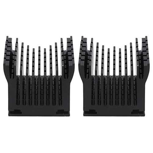 Aluminium Heatkühlkühler -Kit Effiziente Kühlwirte DIY Motherboards 2pcs (Black) von YUKOFE