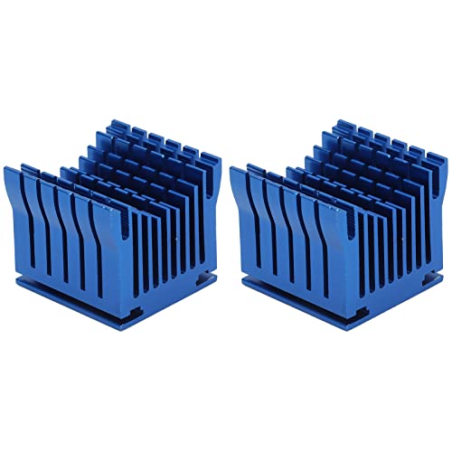 Aluminium Heatkühlkühler -Kit Effiziente Kühlwirte DIY Motherboards 2pcs (Blue) von YUKOFE