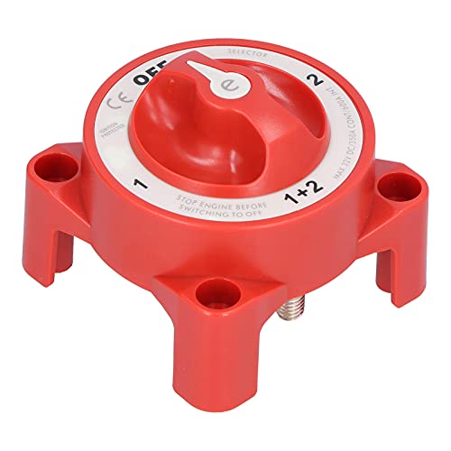 Batterieschalter 4 Position Motorrad 32 V 350a (Red) von YUKOFE