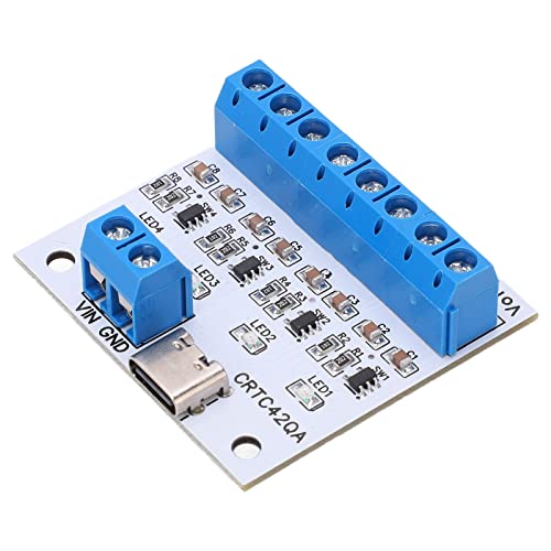 Lithium-Batterie-r-Modul 4 Kanal Typ C Ladeplatine 3,7 V 503035 603443 5V (CRTC42QA_A) von YUKOFE