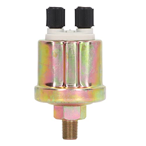 Öldruck sensor Aluminium legierung Stabil Generator Öldruck sensor VDO 1/8 NPT 0-10Bar für Motor (Glossy Finish Double Head) von YUKOFE