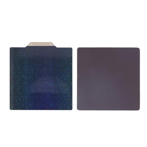 Regenbogen Pey strukturierte Pei -Build -Platte doppelseitig Federstahlblech 3D -Drucker Flexible Plattform mit weichem Magnet von YUKOFE