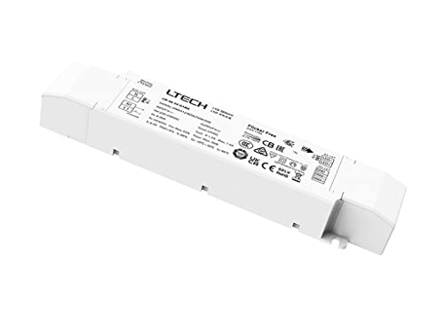 LTECH LM-36-24 dimmbarer 3-in-1 LED Controller/Triac LED Netzteil, 36 Watt, 24 V DC, 1,5A - Push-DIM Treiber - Hochwertiges dimmbares Triac-Netzteil von YULED