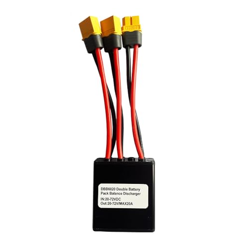 Elektrombike Dual Battery Connector Converter für verbesserte Leistung und Akkulaufzeit [Fahrer] [Schwarz] (20a) von YULEESIYIP