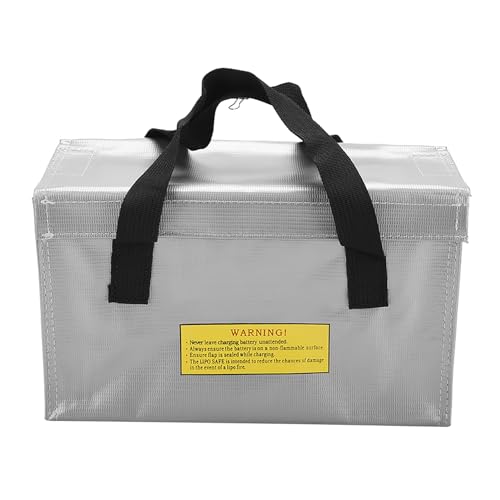 Explosionssicherer Lipo -Batterie -Safer -Beutel Großer Space Batteries Lagerbeutel für Modellflugzeuge und mobiles Netzteil (Plata) von YULEESIYIP