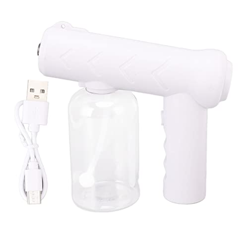 Nano Reinigungsprühgerät wiederaufladbar blaues Licht tragbarer Handschützer für die Hausgartenschule 380 ml Weiß von YULEESIYIP