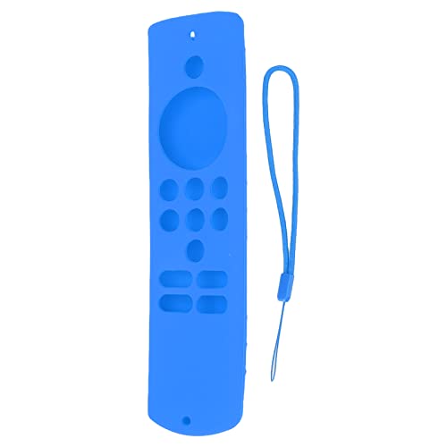 Weiche, stoßfeste Fernbedienungshülle aus Silikon mit Umhängeband für Fire TV Stick Lite (Blau) von YULEESIYIP