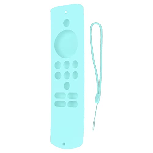 Weiche, stoßfeste Fernbedienungshülle aus Silikon mit Umhängeband für Fire TV Stick Lite (Minzgrün) von YULEESIYIP