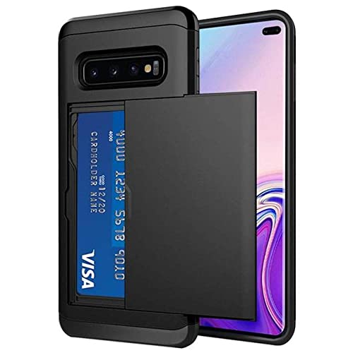 Für Samsung Galaxy S10 Plus S10E S10 5G S9 S8 S7 S6 Edge S5 Hülle Slide Armor Wallet Card Slots Halter Cover für Samsung Note 9 8, Schwarz, Galaxy S7 Für Samsung Galaxy S10 Plus S10E S10 5G S9 S8 S7 S6 Edge S5 Hülle Slide Armor Wallet Card Slots Halter Cover für Samsung Note 9 8, Schwarz, Galaxy S7 von YUMESS