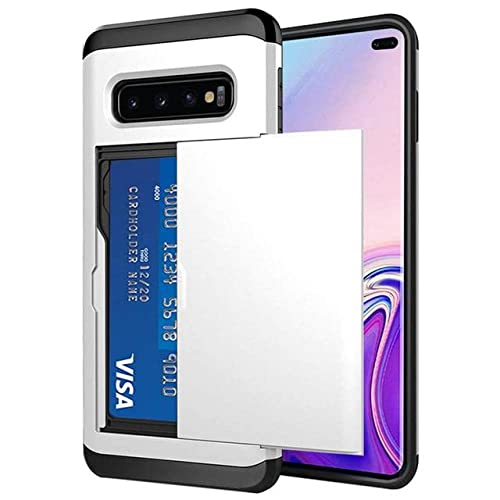 Für Samsung Galaxy S10 Plus S10E S10 5G S9 S8 S7 S6 Edge S5 Hülle Slide Armor Wallet Card Slots Halter Cover für Samsung Note 9 8, Weiß, Galaxy S10e Für Samsung Galaxy S10 Plus S10E S10 5G S9 S8 S7 S6 Edge S5 Hülle Slide Armor Wallet Card Slots Halter Cover für Samsung Note 9 8, Weiß, Galaxy S10e von YUMESS