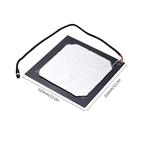 12 V 3D-Drucker Aluminium-Hochbettheizungsplattform 310 * 310 mm mit Drahtisolierung Aviation-Stecker kompatibel mit CR-10/CR-10S 3D-Drucker 12 V 3D-Drucker Aluminium-Hochbettheizungsplattform 310 * 310 mm mit Drahtisolierung Aviation-Stecker kompatibel mit CR-10/CR-10S 3D-Drucker von YUMILI