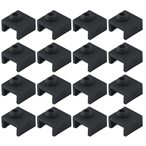 Heizungsblockabdeckung Hochtemperaturbeständig 280 ℃ Schwarz 12pcs MK7/8/9 3D -Druckerzubehör von YUMILI