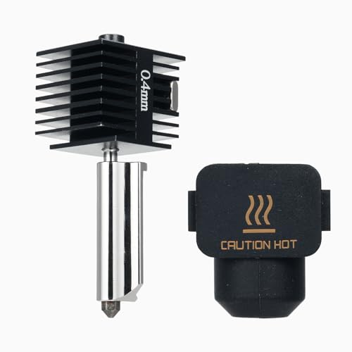 Hot-End-Kit, Extruder-Ersatzzubehör, kompatibel mit Lab A1/A1mini 3D-Druckern, 0,6 mm Düse aus gehärtetem Stahl (0,4 mm) von YUMILI