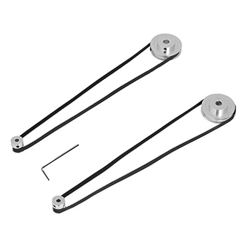 Zahnriemenscheibe 20 60 Zähne Synchronen Rad 3D -Drucker -Kit (20T 5 mm (0,2 Zoll) plus 60 t 8 mm (0,31 Zoll)) von YUMILI