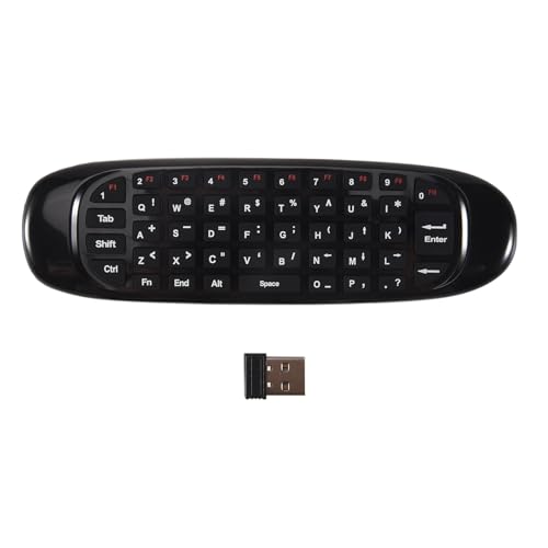 YUMIN Mini-Maus Fly Keyboard Airmouse für 9.0 8.1 Android TV Box/PC/TV Smart TV Mini 2.4G (C120) von YUMIN