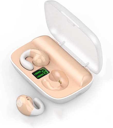 YUMMIN Open-Ear-Kopfhörer, kabellos, Bluetooth-Knochenleitung, Sport, kabellose Ohrhörer mit Ohrbügeln, bis zu 16 Stunden Spielzeit, wasserdichte Außenohr-Kopfhörer für Android, iPhone, Windows von YUMMIN