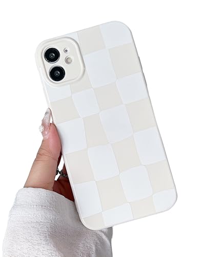 YUMUPIFE Schutzhülle für iPhone 11, niedliches ästhetisches Schachbrettmuster, für Mädchen und Frauen, weiches Silikon, stoßfest, für iPhone 11, Weiß YUMUPIFE Schutzhülle für iPhone 11, niedliches ästhetisches Schachbrettmuster, für Mädchen und Frauen, weiches Silikon, stoßfest, für iPhone 11, Weiß von YUMUPIFE