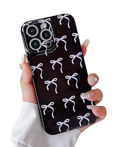 YUMUPIFE Schutzhülle für iPhone 13 Pro Max, niedliche Schleife, ästhetisch, für Damen und Mädchen, weich, schmale Passform, TPU-Silikon, stoßfest, für iPhone 13 Pro Max, Schwarz YUMUPIFE Schutzhülle für iPhone 13 Pro Max, niedliche Schleife, ästhetisch, für Damen und Mädchen, weich, schmale Passform, TPU-Silikon, stoßfest, für iPhone 13 Pro Max, Schwarz von YUMUPIFE