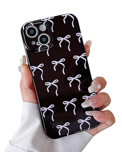 YUMUPIFE Schutzhülle für iPhone 15 Plus, niedliche Schleife, ästhetisch, für Damen und Mädchen, weich, schmale Passform, TPU-Silikon, stoßfest, für iPhone 15 Plus, Schwarz YUMUPIFE Schutzhülle für iPhone 15 Plus, niedliche Schleife, ästhetisch, für Damen und Mädchen, weich, schmale Passform, TPU-Silikon, stoßfest, für iPhone 15 Plus, Schwarz von YUMUPIFE