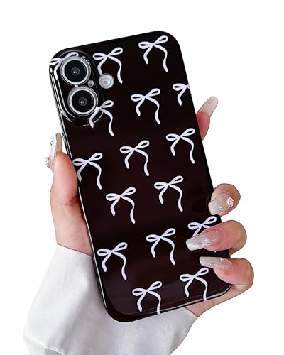 YUMUPIFE Schutzhülle für iPhone 16 Plus, niedliche Schleife, ästhetisch, für Damen und Mädchen, weich, schmale Passform, TPU-Silikon, stoßfest, für iPhone 16 Plus, Schwarz YUMUPIFE Schutzhülle für iPhone 16 Plus, niedliche Schleife, ästhetisch, für Damen und Mädchen, weich, schmale Passform, TPU-Silikon, stoßfest, für iPhone 16 Plus, Schwarz von YUMUPIFE