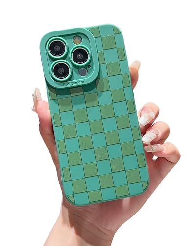 YUMUPIFE Schutzhülle für iPhone 16 Pro, süßes Karomuster-Design für Mädchen und Frauen, weiches Silikon, stoßfest, entworfen für iPhone 16 Pro, Grün YUMUPIFE Schutzhülle für iPhone 16 Pro, süßes Karomuster-Design für Mädchen und Frauen, weiches Silikon, stoßfest, entworfen für iPhone 16 Pro, Grün von YUMUPIFE