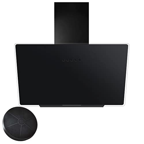 YUNA Dunstabzugshaube DUANA | 60cm Breite | mit 47W Motorleistung | Schwarze Glasfront | 3 Leistungsstufen | Abluft & Umluft | Energieeffizienz A | LED-Beleuchtung (inklusive Kohlefilter) YUNA Dunstabzugshaube DUANA | 60cm Breite | mit 47W Motorleistung | Schwarze Glasfront | 3 Leistungsstufen | Abluft & Umluft | Energieeffizienz A | LED-Beleuchtung (inklusive Kohlefilter) von YUNA