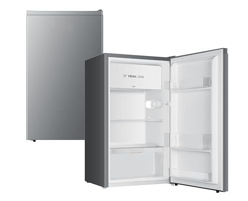 YUNA Kühlschrank SEREBRO E mit Fresh Zone/ 94L Nutzinhalt/Vollraumkühlschrank/ 84 cm hoch/ 86 kWh/Jahr/Türanschlag wechselbar/Leiser Betrieb 36 dB/Silbern YUNA Kühlschrank SEREBRO E mit Fresh Zone/ 94L Nutzinhalt/Vollraumkühlschrank/ 84 cm hoch/ 86 kWh/Jahr/Türanschlag wechselbar/Leiser Betrieb 36 dB/Silbern von YUNA