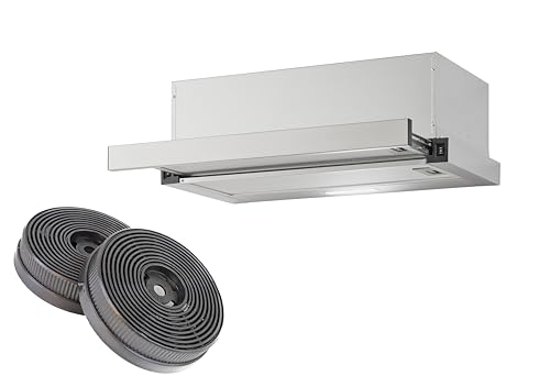 Yuna ALVA FS60B Dunstabzugshaube inklusive Kohlefilter | Flachschirmhaube | Breite 60 cm | Luftstrom 358 m³/h | Edelstahlblende | LED-Beleuchtung | Umluft & Abluft geeignet | 30,4 kWh/Jahr | 64 dBA Yuna ALVA FS60B Dunstabzugshaube inklusive Kohlefilter | Flachschirmhaube | Breite 60 cm | Luftstrom 358 m³/h | Edelstahlblende | LED-Beleuchtung | Umluft & Abluft geeignet | 30,4 kWh/Jahr | 64 dBA von YUNA