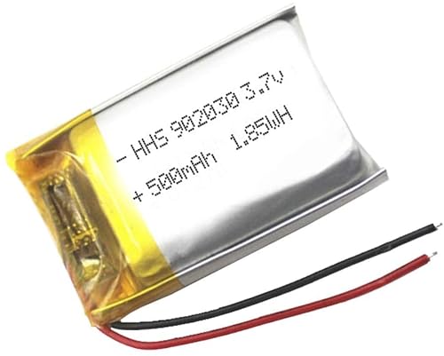 YUNIQUE Deutschland 1 Stück 902030 Wiederaufladbare Lipo-Batterie (3,7 V, 500 mAh Lipo) für tragbares Telefon Video MP3 MP4 LED-Licht GPS von YUNIQUE GREEN-CLEAN-POWER