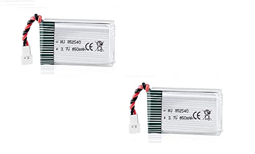 YUNIQUE Green-CLEAN-Power - 2 Wiederaufladbare Lipo-Batterien 850mAh 3.7V für Syma X5SC X5SW Drohnen | Maximale Flugdauer | Stabile Energie, Effizientes Laden | 48x25x14 mm - 20 g, Silber YUNIQUE Green-CLEAN-Power - 2 Wiederaufladbare Lipo-Batterien 850mAh 3.7V für Syma X5SC X5SW Drohnen | Maximale Flugdauer | Stabile Energie, Effizientes Laden | 48x25x14 mm - 20 g, Silber von YUNIQUE GREEN-CLEAN-POWER