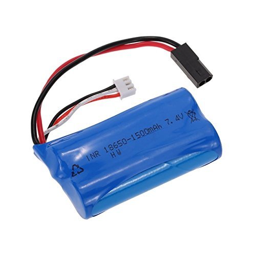 YUNIQUE GREEN-CLEAN-POWER - Li-Ion Batterie 7.4V 1500mAh für SUBOTECH BG1506, BG1507, BG1513 | Hohe Kapazität, hohe Leistung | Geeignet für Drohnen, Notfalllampen, 67x19x37 mm - 96 gr, Blau von YUNIQUE GREEN-CLEAN-POWER