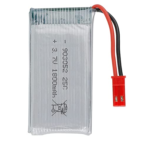 YUNIQUE GREEN-CLEAN-POWER - Li-Po Akku 3.7V 1800mAh 25C | Mit JST-Stecker für JJRC H11D, H11C, HQ898B | Hohe Kapazität und optimale Leistung | Idealer Ersatz YUNIQUE GREEN-CLEAN-POWER - Li-Po Akku 3.7V 1800mAh 25C | Mit JST-Stecker für JJRC H11D, H11C, HQ898B | Hohe Kapazität und optimale Leistung | Idealer Ersatz von YUNIQUE GREEN-CLEAN-POWER