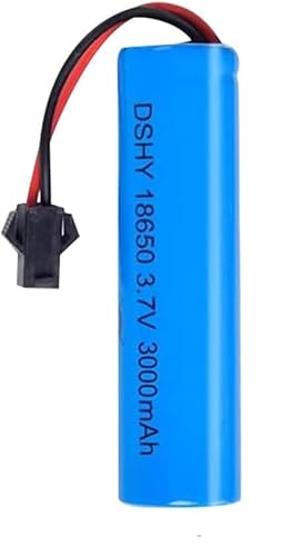 YUNIQUE GREEN-CLEAN-POWER - Li-ion Batterie 3.7V 3000mAh für RC Auto | Hohe Kapazität | Ideale Spannung | Universelle SM-2P Konnektivität, Blau von YUNIQUE GREEN-CLEAN-POWER