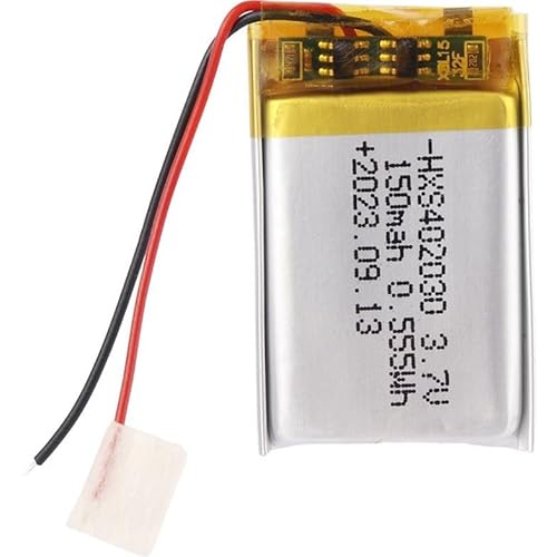 YUNIQUE GREEN-CLEAN-POWER - Lithium-Akku 3,7 V 150 mAh Modell 402030 | mit Schutzschaltung | wiederaufladbar, kompatibel mit Bluetooth-Kopfhörern und TWS-Kopfhörern, hohe Lebensdauer YUNIQUE GREEN-CLEAN-POWER - Lithium-Akku 3,7 V 150 mAh Modell 402030 | mit Schutzschaltung | wiederaufladbar, kompatibel mit Bluetooth-Kopfhörern und TWS-Kopfhörern, hohe Lebensdauer von YUNIQUE GREEN-CLEAN-POWER