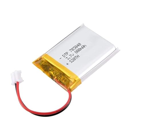YUNIQUE GREEN-CLEAN-POWER - Lithium-Akku 3,7 V 800 mAh Modell 703040 | mit Schutzschaltung | wiederaufladbar, kompatibel mit Bluetooth-Kopfhörern und TWS-Headsets, hohe Lebensdauer YUNIQUE GREEN-CLEAN-POWER - Lithium-Akku 3,7 V 800 mAh Modell 703040 | mit Schutzschaltung | wiederaufladbar, kompatibel mit Bluetooth-Kopfhörern und TWS-Headsets, hohe Lebensdauer von YUNIQUE GREEN-CLEAN-POWER