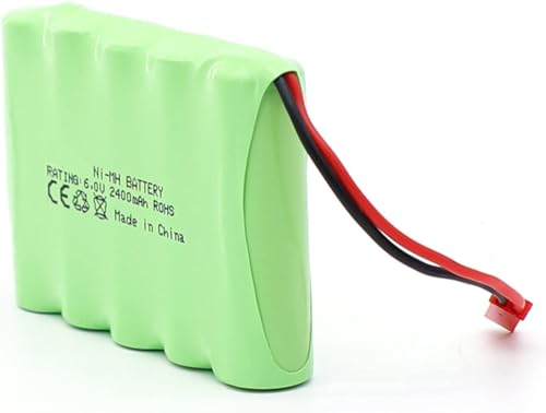 YUNIQUE GREEN-CLEAN-POWER - RC Akku 6 V 2400 mAh, Ni-MH AA Akku, mit JST-Stecker, für RC Auto, RC Boot, RC Tank, Elektrowerkzeuge | Abmessungen 52 x 72 x 15 mm YUNIQUE GREEN-CLEAN-POWER - RC Akku 6 V 2400 mAh, Ni-MH AA Akku, mit JST-Stecker, für RC Auto, RC Boot, RC Tank, Elektrowerkzeuge | Abmessungen 52 x 72 x 15 mm von YUNIQUE GREEN-CLEAN-POWER