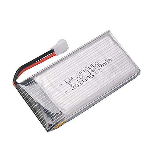 YUNIQUE GREEN-CLEAN-POWER - Wiederaufladbare LiPo Batterie 3.7V 1800mAh für Drohnen | Kompatibel mit KY601S SYMA X5 Serie M18 | Lange Laufzeit für Quadrocopter, Silber YUNIQUE GREEN-CLEAN-POWER - Wiederaufladbare LiPo Batterie 3.7V 1800mAh für Drohnen | Kompatibel mit KY601S SYMA X5 Serie M18 | Lange Laufzeit für Quadrocopter, Silber von YUNIQUE GREEN-CLEAN-POWER