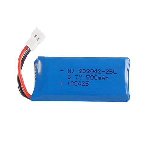 YUNIQUE GREEN-CLEAN-POWER - Wiederaufladbare LiPo-Batterie 3.7V 500mAh für RC-Drohnen und Quadrocopter | Kompatibel mit HUBSAN X4 H107L H107C H107D, V252, JXD 385 | Azurblau | 42x20x8 mm - 13 Gramm YUNIQUE GREEN-CLEAN-POWER - Wiederaufladbare LiPo-Batterie 3.7V 500mAh für RC-Drohnen und Quadrocopter | Kompatibel mit HUBSAN X4 H107L H107C H107D, V252, JXD 385 | Azurblau | 42x20x8 mm - 13 Gramm von YUNIQUE GREEN-CLEAN-POWER